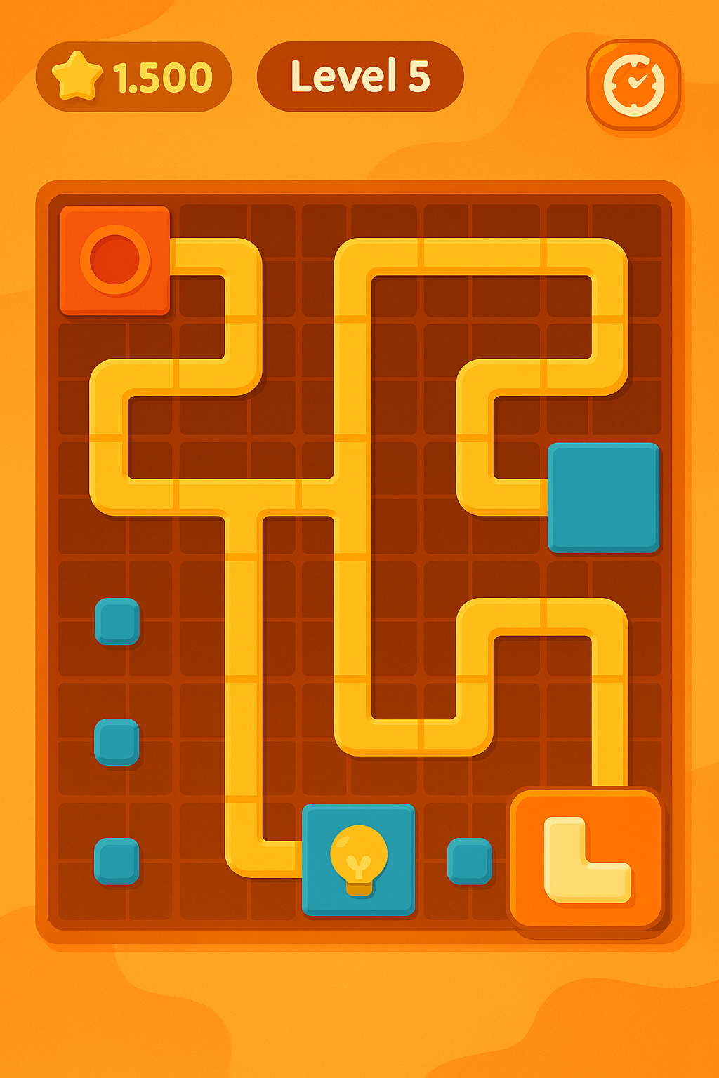 Screenshot of a puzzle game review